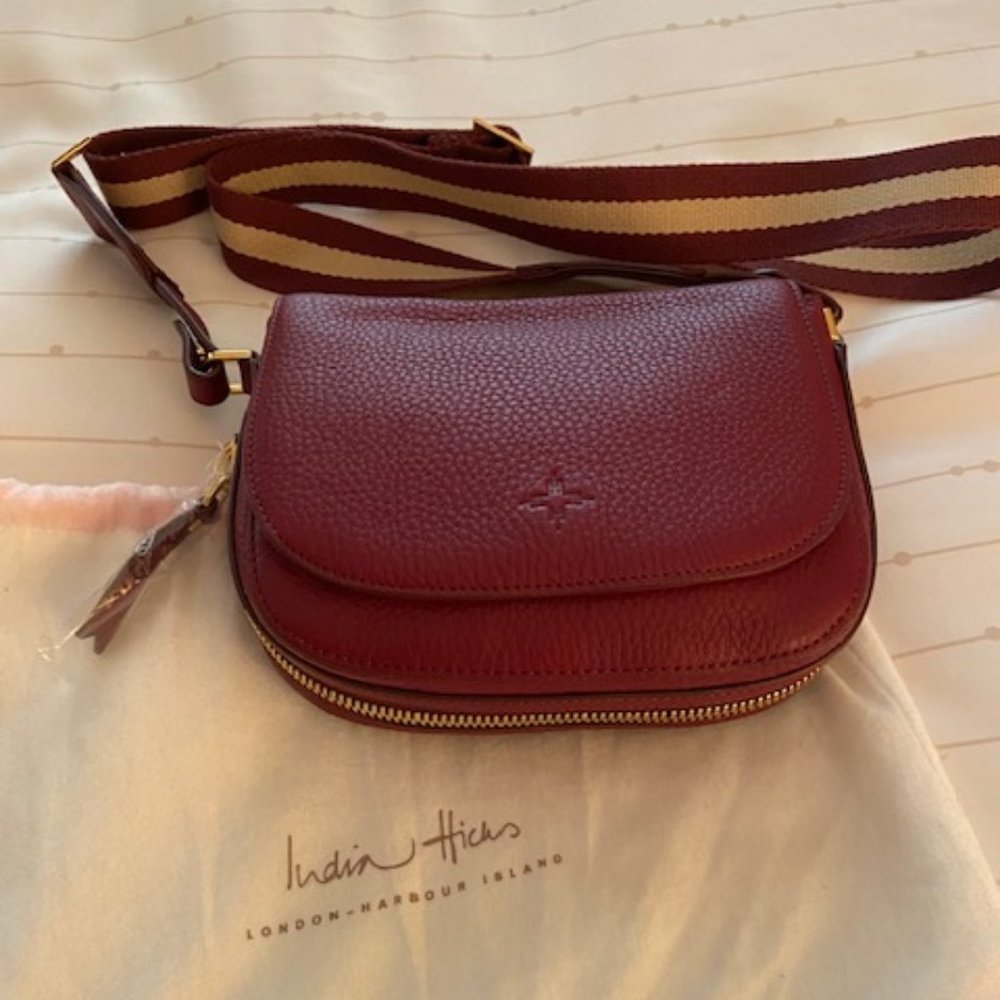 New India Hicks Leather Crossbody Bag